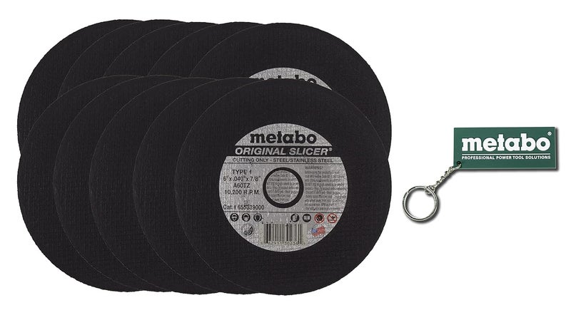 Metabo 655339000 6 x 040 x 78  A60TZ Type 1 Original Slicer Cutting Wheels 10 Pack - Image 1