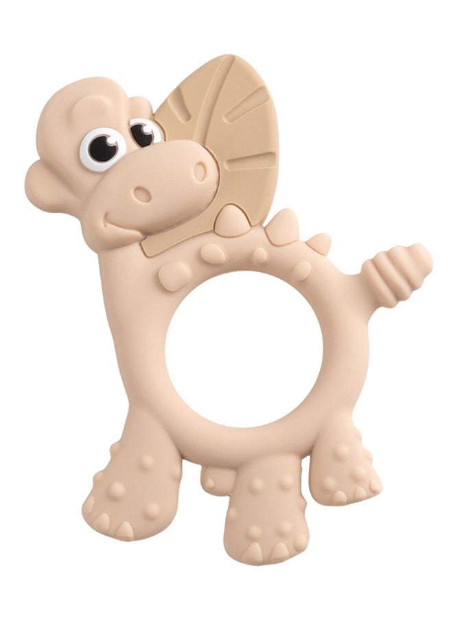 bibado Dotty The Dinosaur™ Multi-Sensory Teether Designed To Strengthen And Develop Mouth Muscles Suitable For 3 Months And Above - Fawn  - Image 1