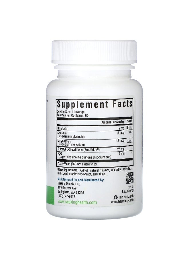 Seeking Health Seeking Health, Optimal Glutathione Plus , 60 Lozenges  - Image 2
