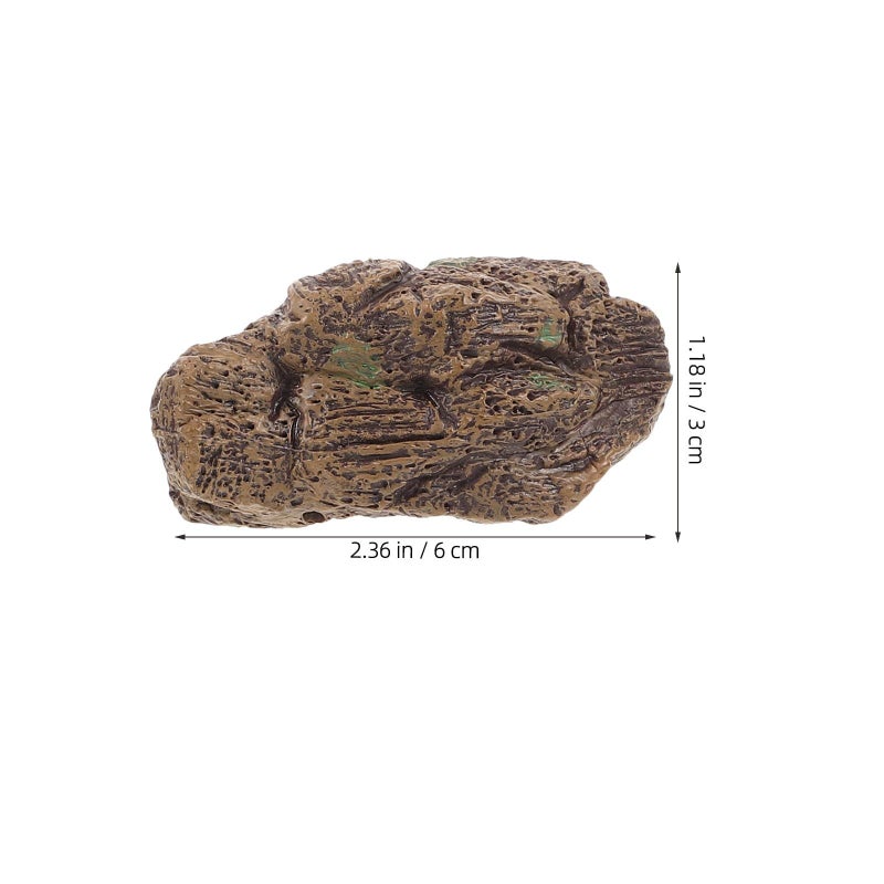 Toyvian 3 قطع أحجار مصغرة من الراتنج حصى قابلة لإعادة الاستخدام ديكور حوض السمك منظر طبيعي حديقة الحوض - Image 3