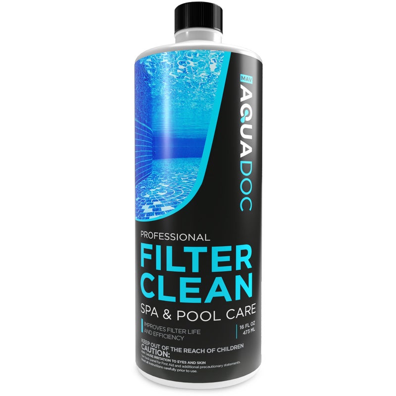 MAV AquaDoc Hot Tub Filter Cleaner Soak, Pool Filter Cleaner & Pool Cartridge Cleaner - Spa Filter Cleaner Soak & Spa Filter Cleaning Solution for HotTub Cartridges. Easy to Use Filter Degreaser - AquaDoc PT - Image 1