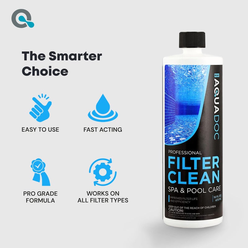 MAV AquaDoc Hot Tub Filter Cleaner Soak, Pool Filter Cleaner & Pool Cartridge Cleaner - Spa Filter Cleaner Soak & Spa Filter Cleaning Solution for HotTub Cartridges. Easy to Use Filter Degreaser - AquaDoc PT - Image 5