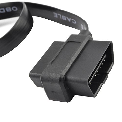 OLLGEN 60CM Ultra Slim 2 in 1 OBDII OBD2 Cable 16 Pin Female to Male/Female Extension Connector Cable Splitter,24Inch/2Feet - Image 5
