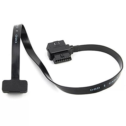 OLLGEN 60CM Ultra Slim 2 in 1 OBDII OBD2 Cable 16 Pin Female to Male/Female Extension Connector Cable Splitter,24Inch/2Feet - Image 4