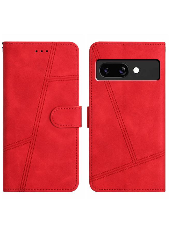 S-TOP Case For Google Pixel 9a Skin-feel Stitching Leather Phone Case - Image 1