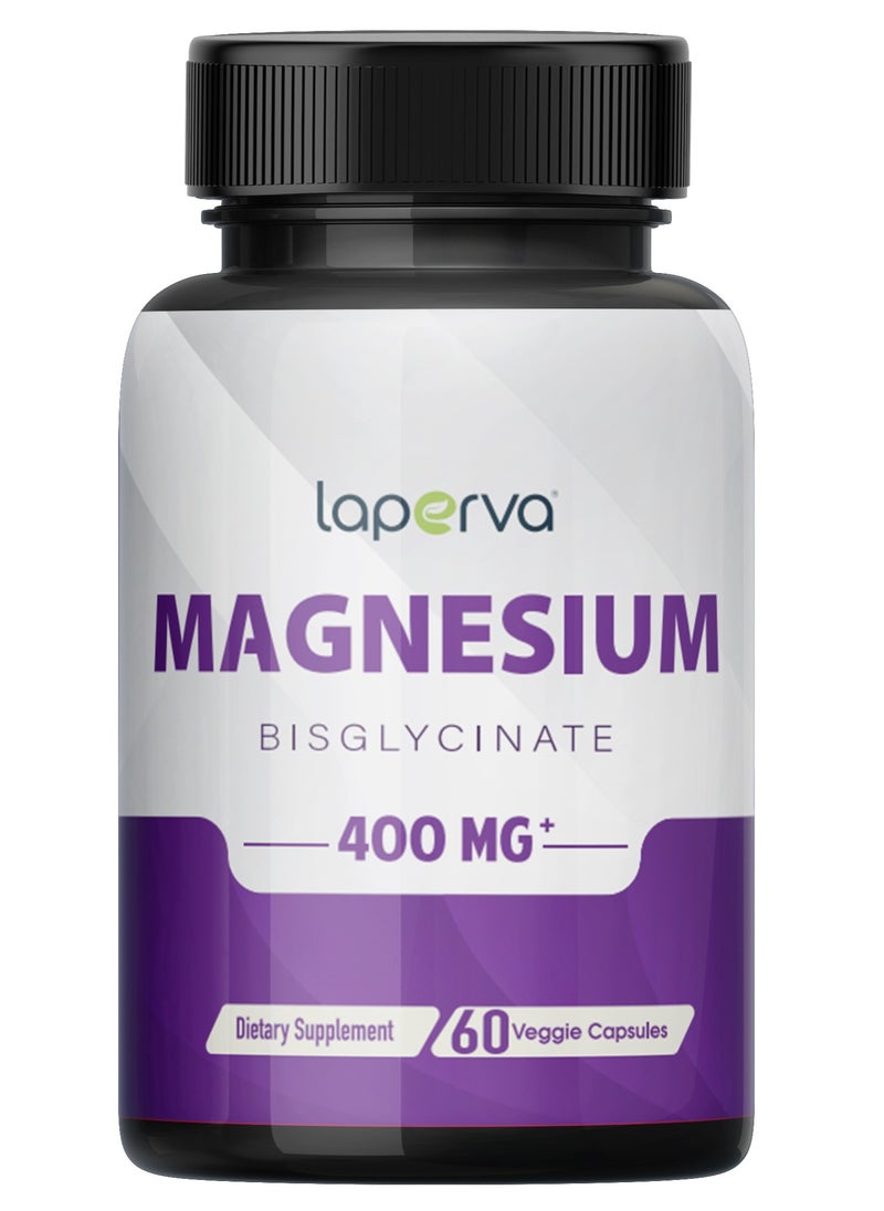 Laperva Magnesium Bisglycinate, 400 mg, 60 Veggie Capsules  - Image 1