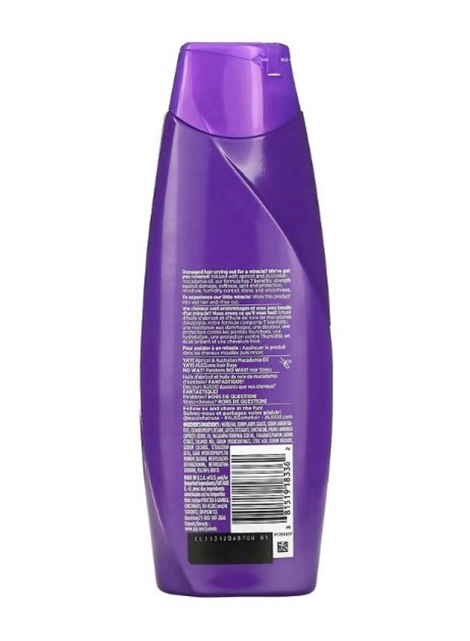 Aussie Total Miracle 7 n 1 Shampoo Apricot  Australian Macadamia Oil 12.1 fl oz 360 ml - Image 2