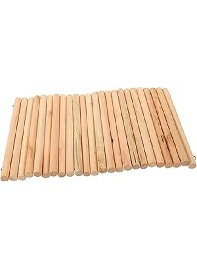 Wooden Hamster Hideout Bridge Small Pet Hiding Tunnel Sturdy Tube - Image 1