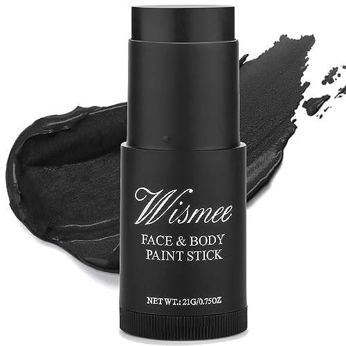 Wismee Eye Black Baseball/Softball/Football, Black Face Paint Stick, Non-Toxic Full-coverage Body Paint Stick Halloween Cosplay Joker Zombie Vampire Skeleton FX Makeup - Image 1