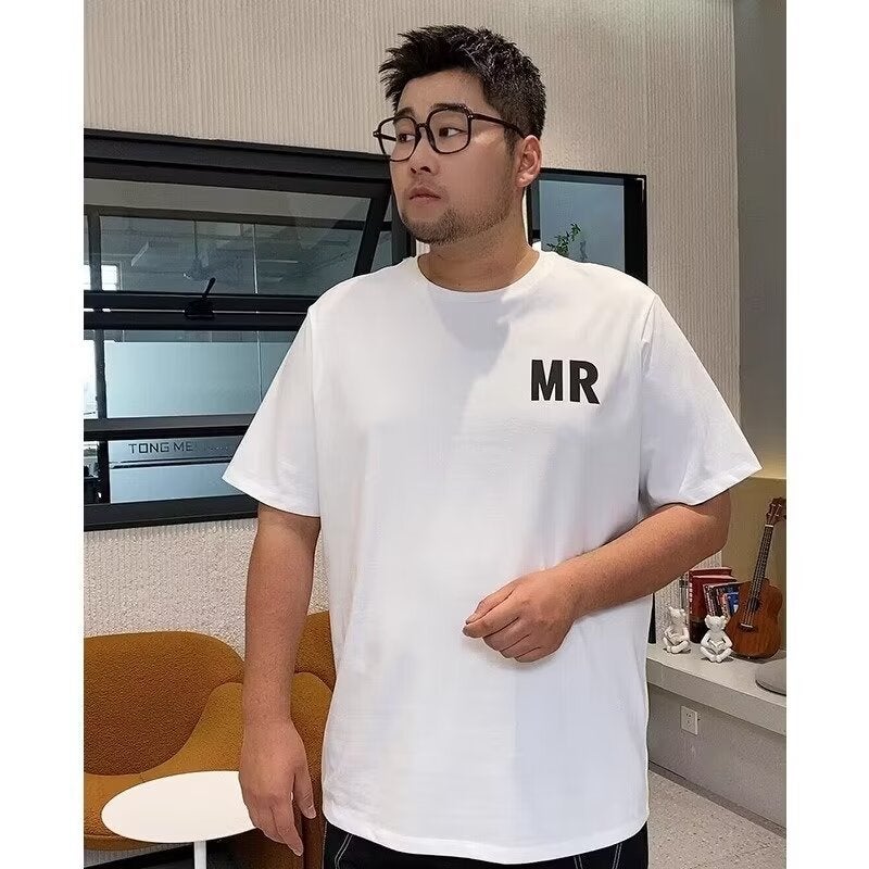 2024 Summer Combed Short-Sleeved T-Shirt Men'S Printed Round Neck Loose Fashionable Cotton T-Shirt Men'S Youth Plus Size Top - Image 2