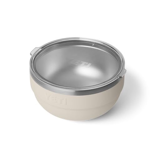 YETI Rambler Bowl Vacuum Insulated Stackable and Nestable Stainless Steel Bowl with Lid 2 Quart Cape Taupe - Image 1