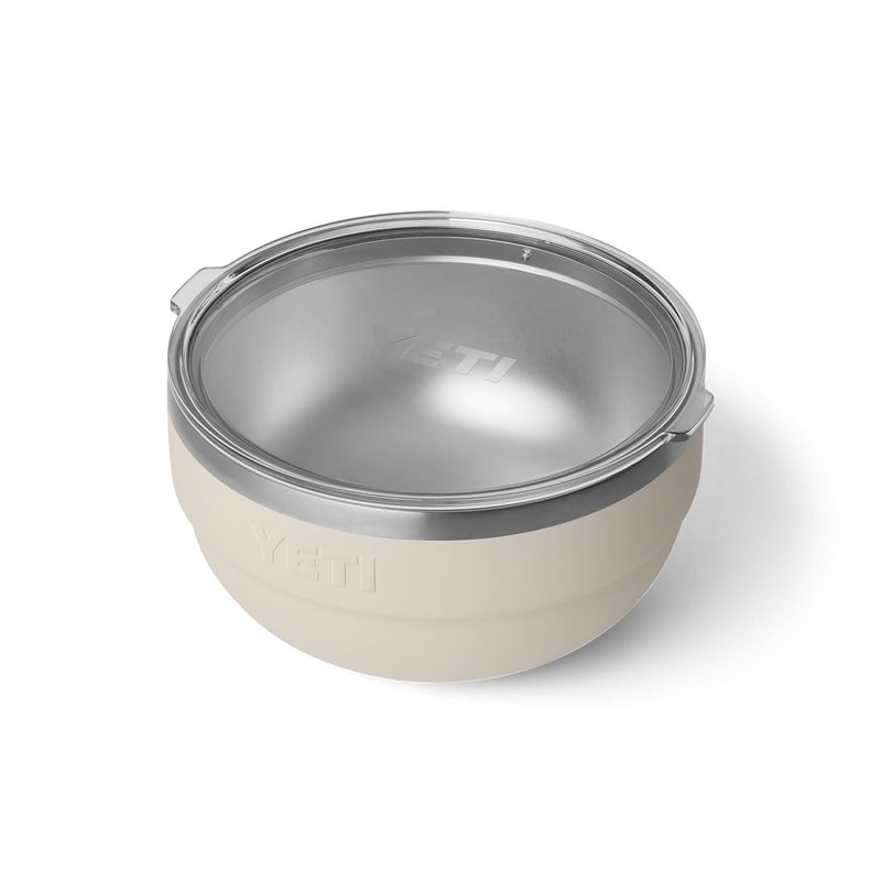 YETI Rambler Bowl Vacuum Insulated Stackable and Nestable Stainless Steel Bowl with Lid 2 Quart Cape Taupe - Image 2