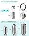 TISUR Titanium Keychain Pill Holder Small Metal Pill Case Pill Organizer Portable Waterproof Pill Container Travel Pill Bottle Box for Purse Small051inch - Image 4