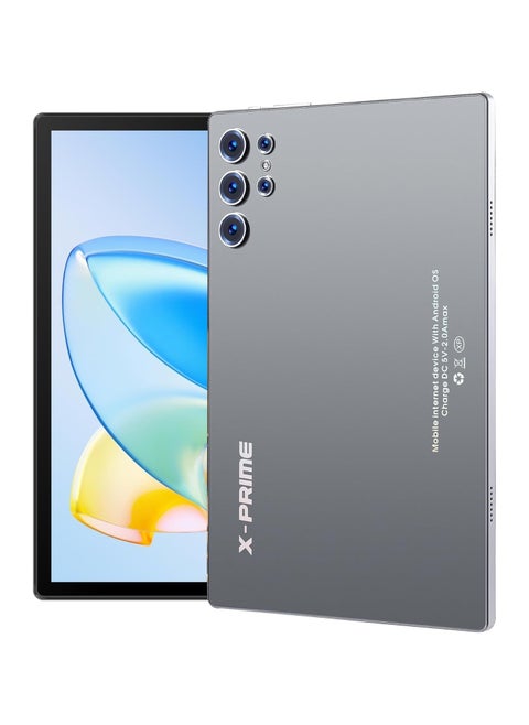 10.1-Inch HD+ AMOLED Display Android 15 Smart Tablet with Keyboard and Mouse 12GB RAM 512GB ROM Dual SIM 5G Wi-Fi S25 Ultra Tab Grey