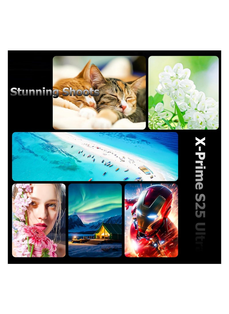 X - Prime - 10.1-Inch HD+ AMOLED Display Android 15 Smart Tablet with Keyboard and Mouse 12GB RAM 512GB ROM Dual SIM 5G Wi-Fi S25 Ultra Tab Grey - Image 1