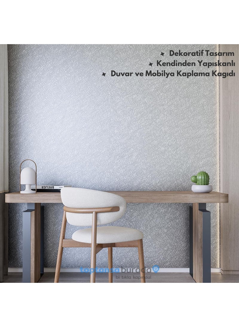 Technosmart 60CM×500CM Self Adhesive Modern Look Wallpaper Kitchen Cabinet Table Covering  - Image 4