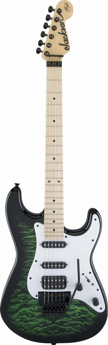 Jackson X Series Signature Adrian Smith SDXQM Electric Guitar  Transparent Green Maple Fingerboard