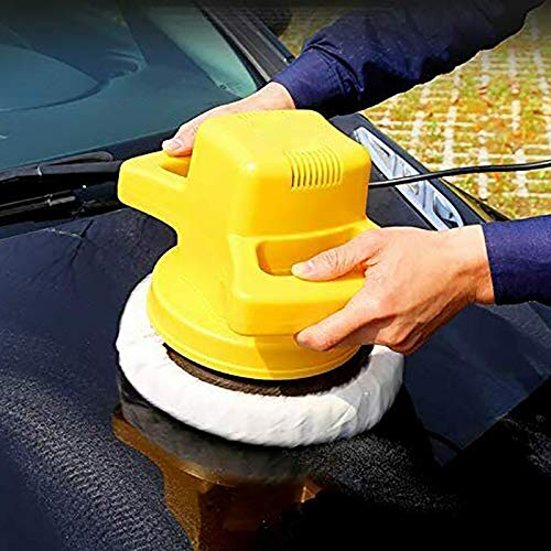 Generic Hacbop 432990 5 Pcs 10 INCH Bonnet Polisher Polish Pad Polishing Buffling Car Buffer Waxer Kit Car Polishing Bonnets Replacement Car Polishing Mop,White - Image 2