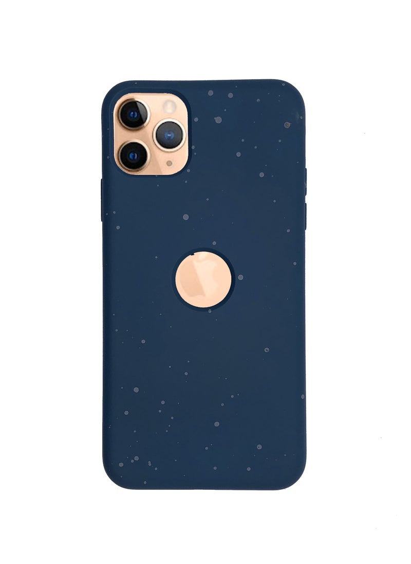 LEEKA - iPhone 11 Pro New Dotted Design Glow Feel PKK Silicone Case for iPhone 11 Pro Blue - Image 1