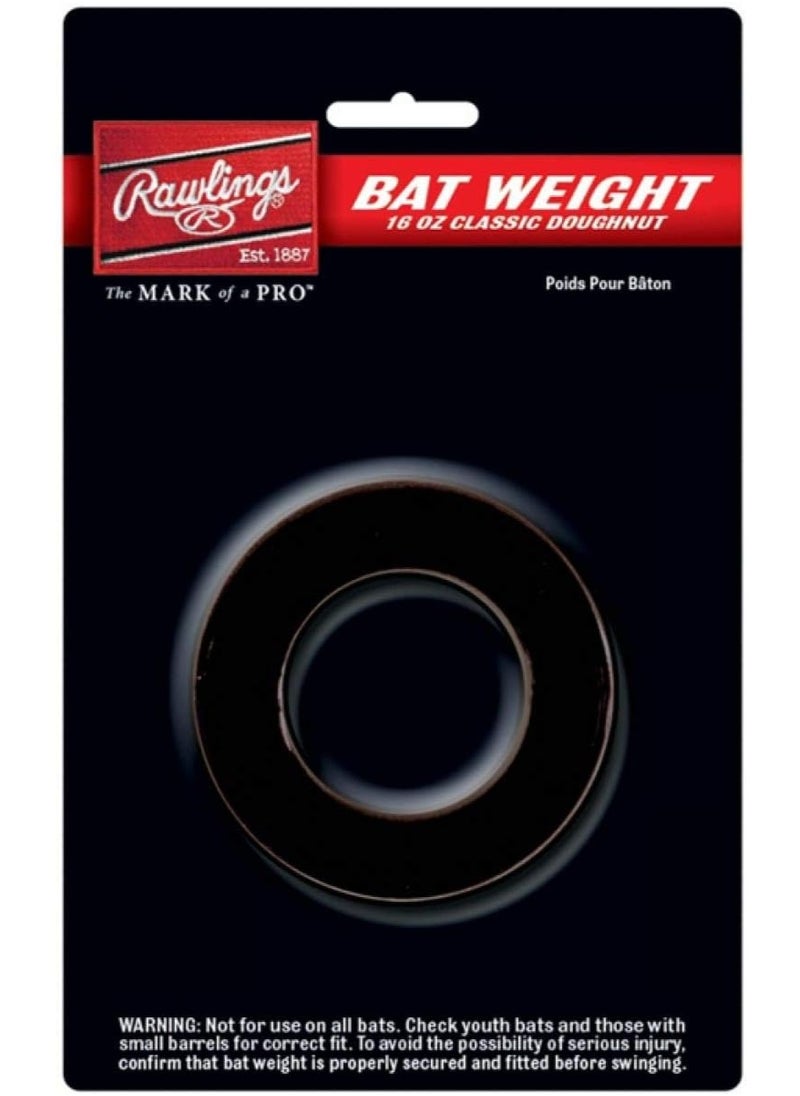 Rawlings Rawlings | DOUGHNUT Style Bat Weight | Baseball/Softball | 16 oz  - Image 1