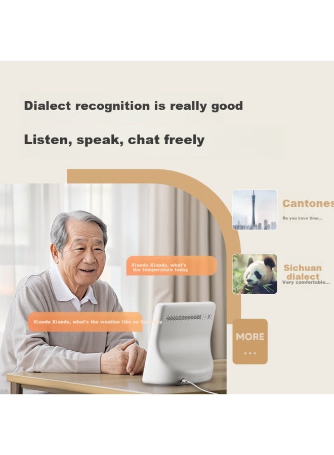 Small Xiaodu Smart Screen 1s Plus, Powered By Wenxin Large Language Model, Smart Speaker, 8-inch Large Screen For Video Calls And Entertainment, Companion For Children, Caregiver For Elderly, Gift - Image 2