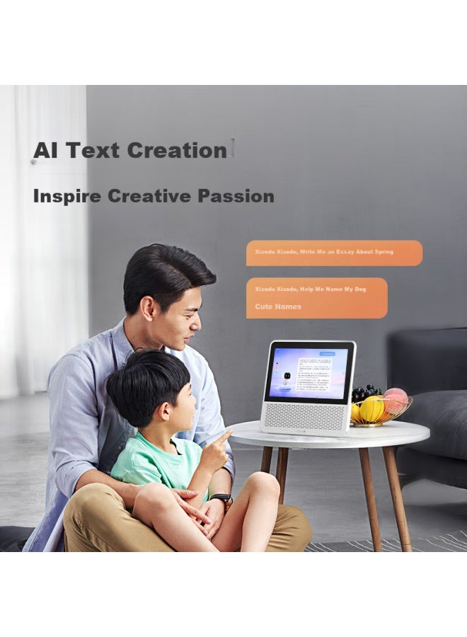 Small Xiaodu Smart Screen 1s Plus, Powered By Wenxin Large Language Model, Smart Speaker, 8-inch Large Screen For Video Calls And Entertainment, Companion For Children, Caregiver For Elderly, Gift - Image 3
