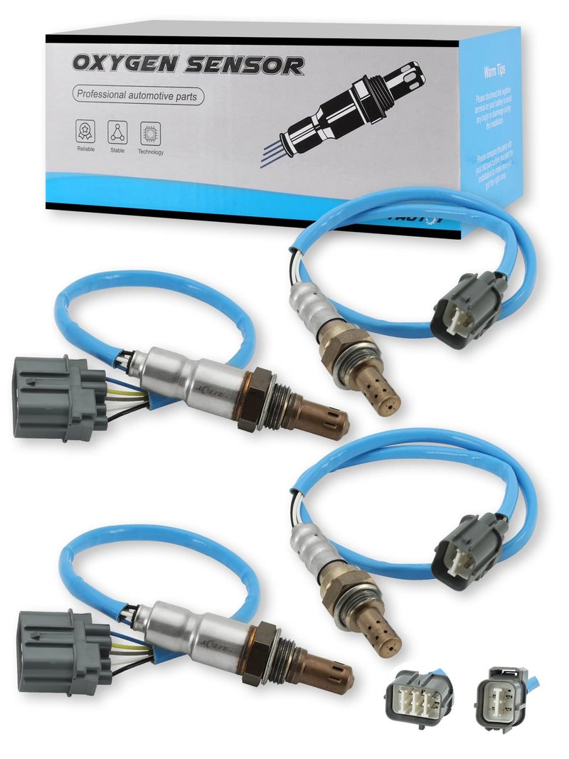 TAUTOY 4 PCS 234-5010 234-4355 234-4368 O2 Oxygen Sensor Upstream and Downstream (3.0L 3.2L 3.5L) for Honda Accord Odyssey Pilot Ridgeline 2003-2008,for Acura MDX RL TL 2003-2008 - Image 1