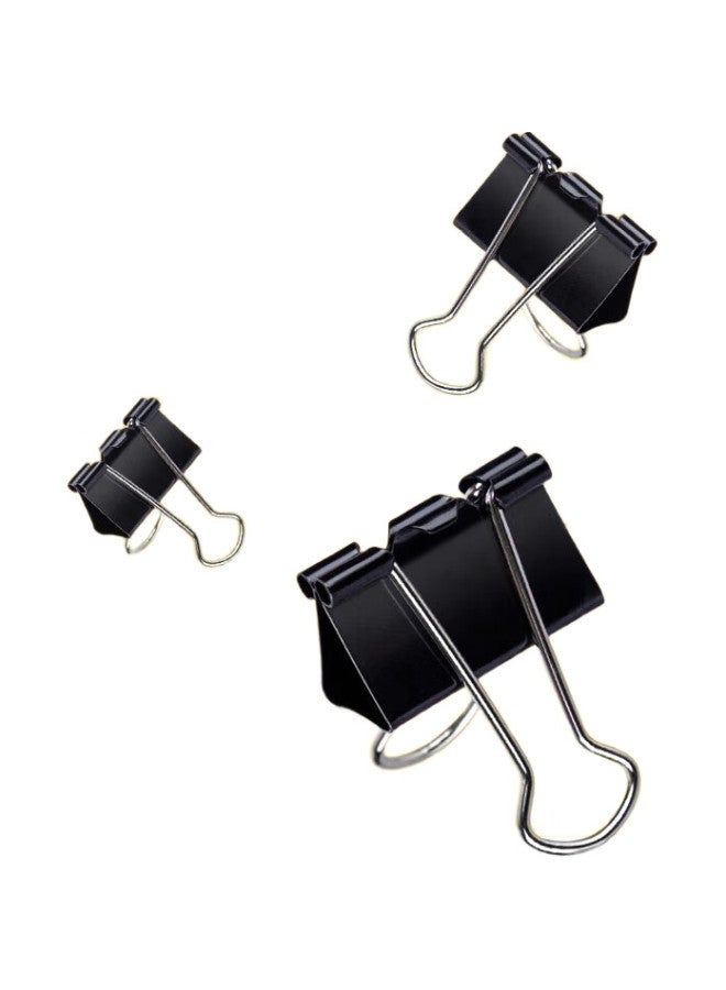 Deli 50Mm Extra-Large Metal Black Binder Clips/Bill Clips/Document Clips, 12 Pieces/Box, Office Supplies, 9541 - Image 3