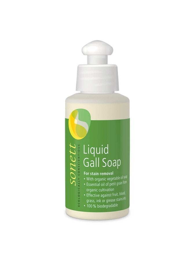 Sonett Organic Liquid Stain Remover For Clothes- Concentrated Laundry Stain Remover Detergent Gall Soap For Deep Cleaning- Highly Effective Against Ink, Blood, Grease, Fruit Stains- 4oz, Pack of 1 - Image 1