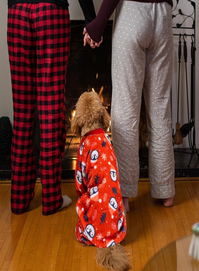 ORZECHKO Christmas Dog Pajamas for Small Dogs, Fleece Warm Winter Dog Pjs Puppy Holiday Apparel Clothes, Cute Penguin Pattern Pet Onesies Dogs Christmas Costume Outfit - Image 5
