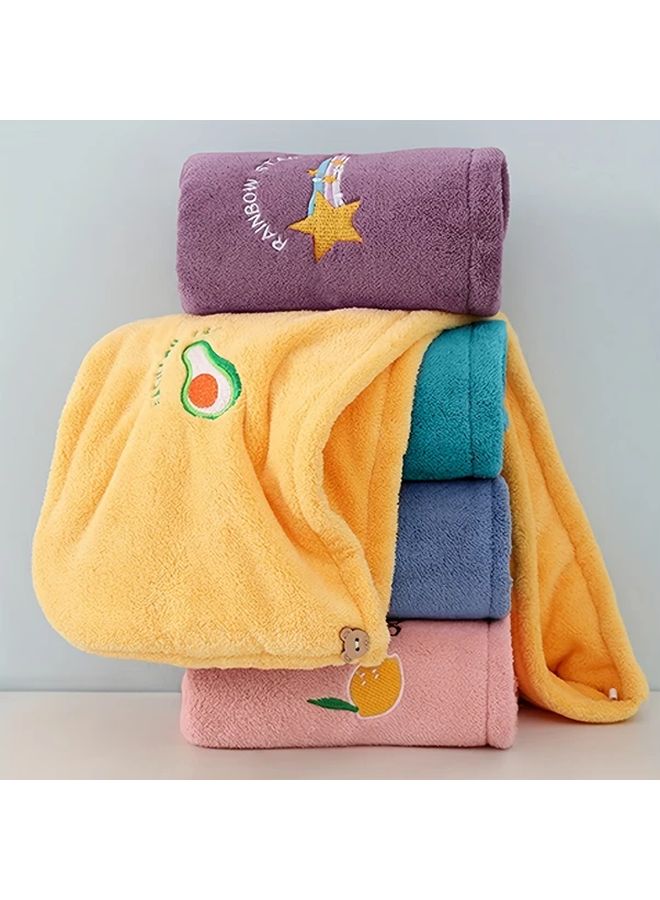 Pink Lemon Microfiber Hair Drying Cap Extreme Absorbency Soft Portable Travel - Image 2