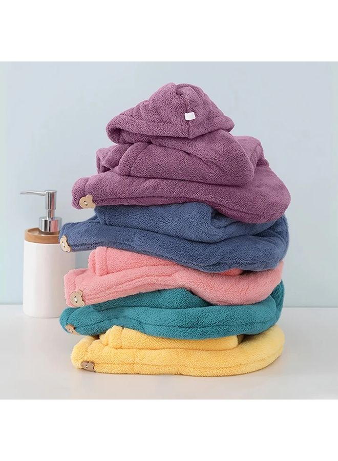 Pink Lemon Microfiber Hair Drying Cap Extreme Absorbency Soft Portable Travel - Image 3