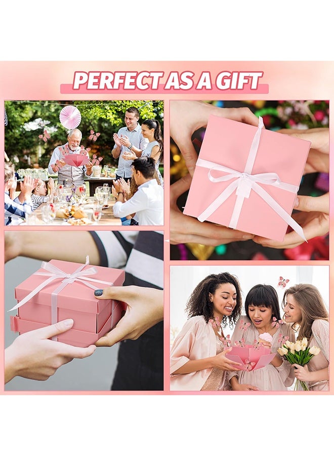 صندوق هدايا إكسبلوجن، صندوق مفاجآت الفراشة الطائرة، لعيد الميلاد وحفلات استقبال المولود الجديد وحفلات أعياد الميلاد - Image 5