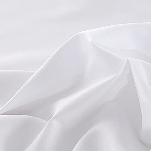 Lirex Flat Sheet, Twin Size Extra Soft Brushed Microfiber Flat Sheet, Machine Washable Wrinkle Free Breathable (White, Twin) - Image 3