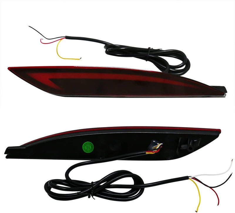 VGETTING Rear Bumper Reflector Lights for Hyundai Sonata 2011-2014 - LED Tail Light with Turn Signal - Image 2