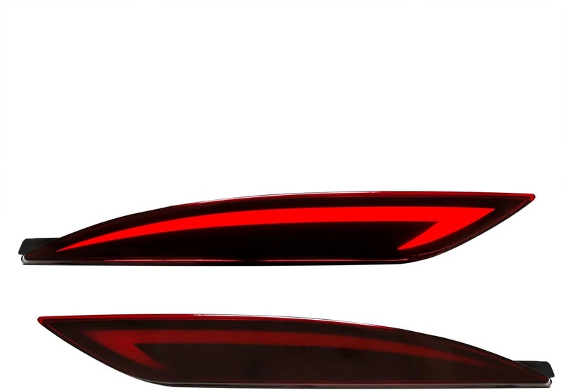 VGETTING Rear Bumper Reflector Lights for Hyundai Sonata 2011-2014 - LED Tail Light with Turn Signal - Image 3