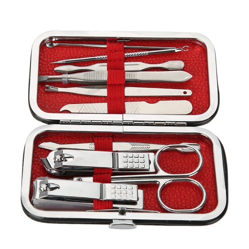 Nail Clipper Trimmer Set: 10-Piece Stainless Steel Kit - Non-Slip Splash-Proof Design Portable Manicure Tools for Home Travel Daily Grooming - Image 4