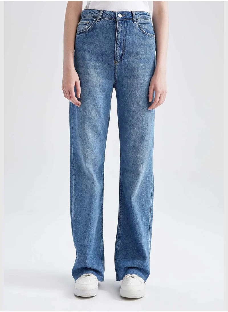 ديفاكتو Woman Wide Leg Denim Trousers