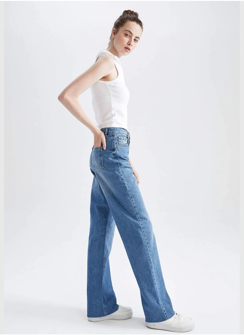 ديفاكتو Woman Wide Leg Denim Trousers