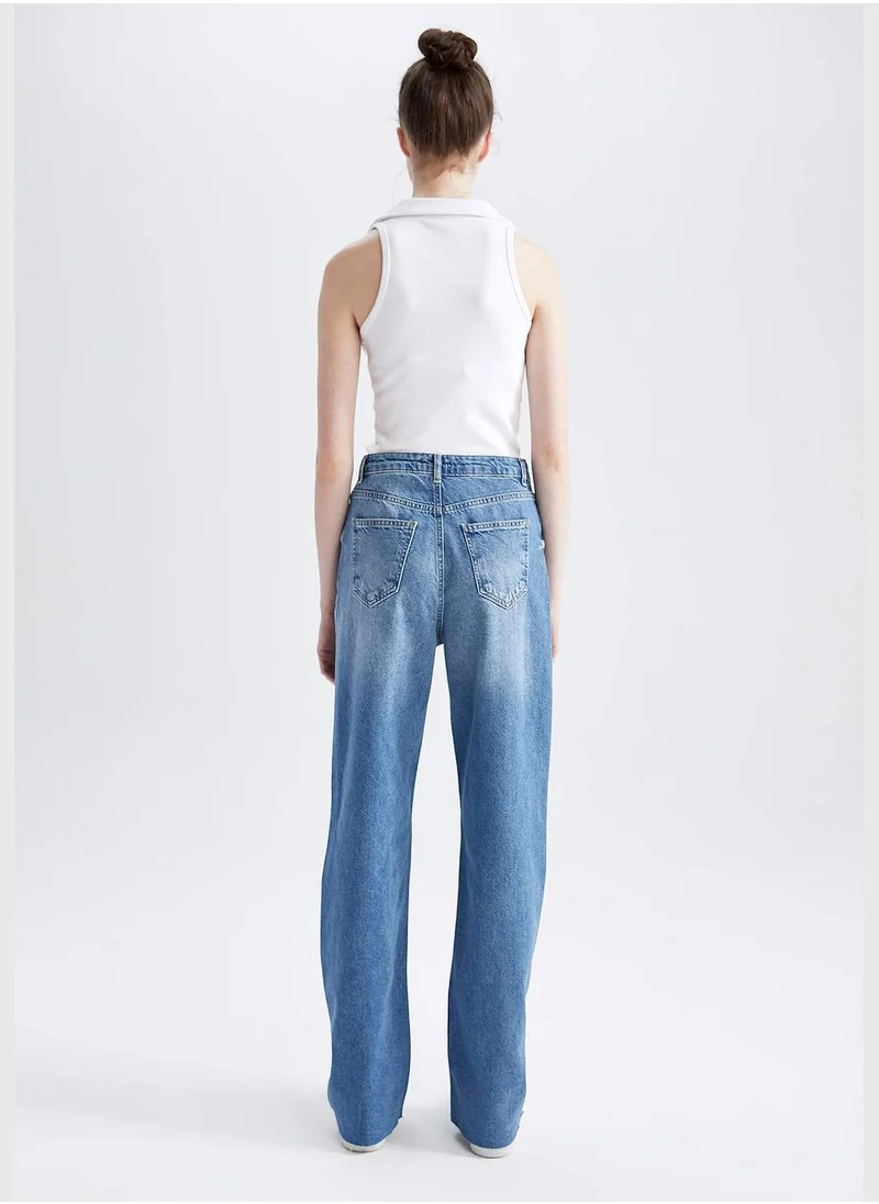 ديفاكتو Woman Wide Leg Denim Trousers