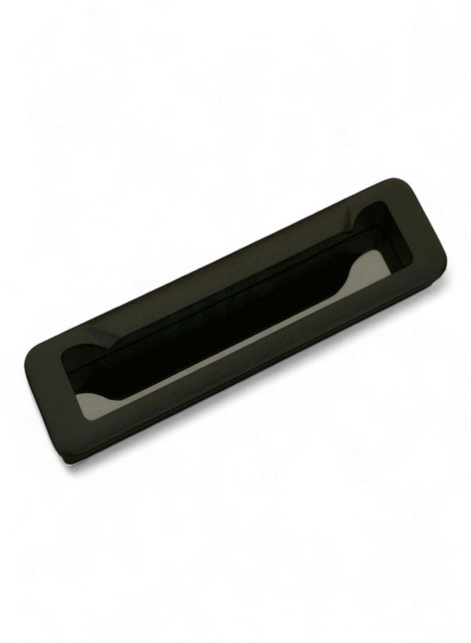 Flint Concealed Cabinet Handle Black - Kitchen Wardrobe Handle Almirah Handle Matte Black Hidden Flush Pull Zinc Handle for Drawer Cupboard Sliding Door Furniture - Image 1