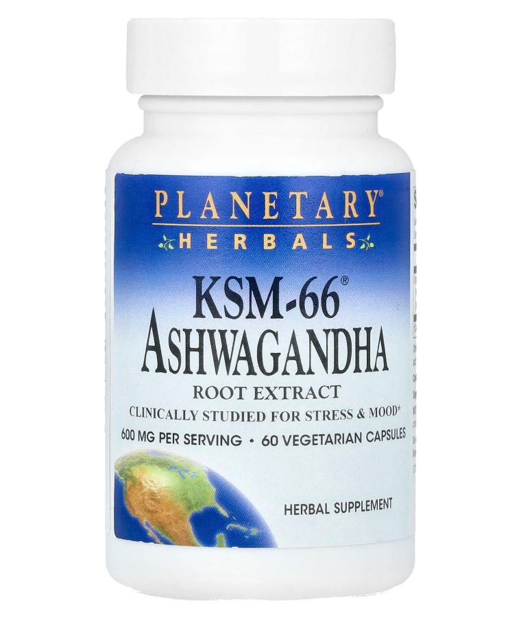 KSM-66® Ashwagandha Root Extract 60 Vegetarian Capsules (300 mg per Capsule)