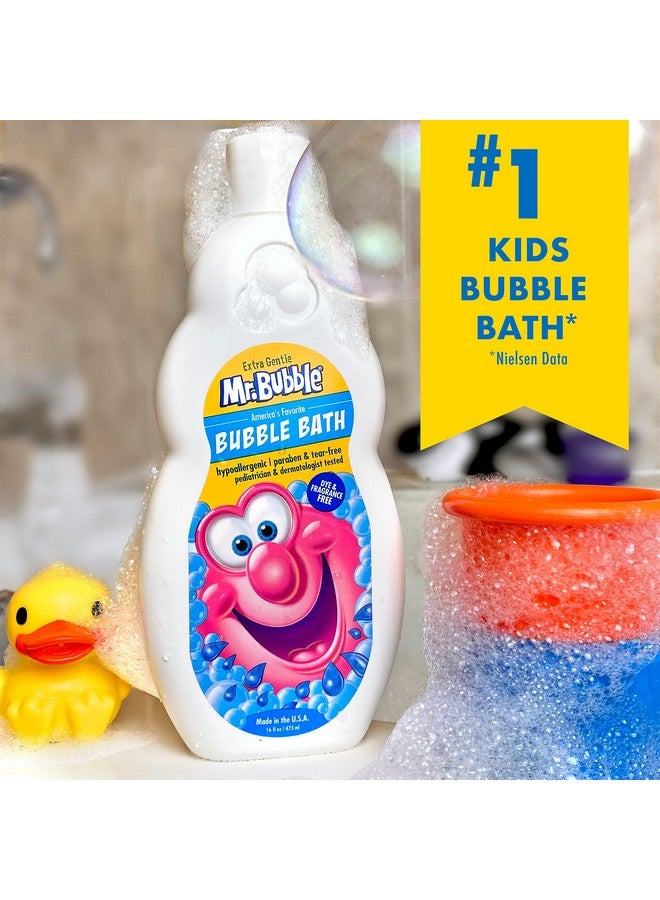 Mr. Bubble Extra Gentle Bubble Bath - Hypoallergenic, Tear Free Bubble Bath Solution Perfect For Sensitive Skin (Pack Of 2 Bottles, 16 Fl Oz Each) - Image 2