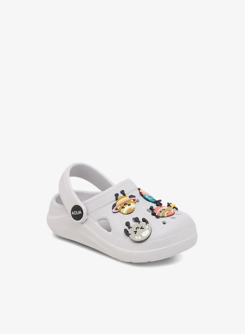 أكوا صنادل أطفال جيبيتز مزينة بشريط خلفي