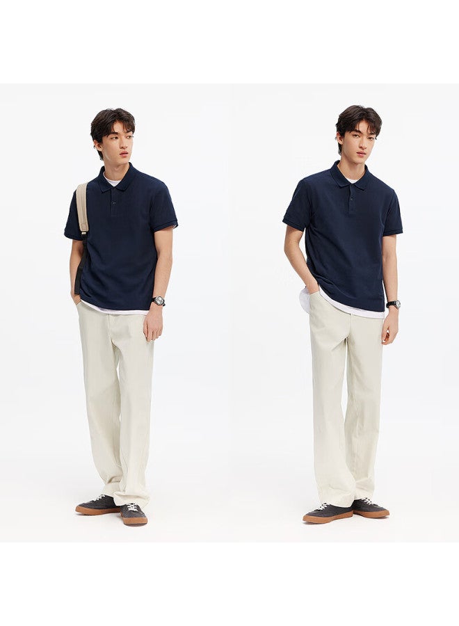 Semir Polo Shirt For Men, Summer Moisture-wicking Quick-dry Simple Solid Color Short-sleeve T-shirt, Slim-fit Top 101325115105 - Image 1