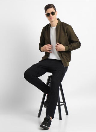 Regular Fit Suede Look Bomber Jacket by Styli - pzsku/Z92EE3FC8C4D1CF276509Z/45/_/1730467005/bc55a144-24a9-4577-b400-1b3c3780b126