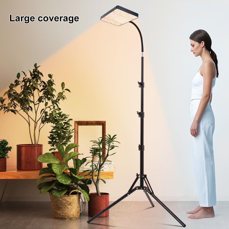 FECiDA 2026 Grow Lights with Stand, Standing Grow Lights for Indoor Plants, Bonsai Tree, 4/8/12/16/20H Timer, 25 Watt Power Draw, NO Need Adapter, Daisy Chain Function, 24"-64" Height Adjustable - Image 2