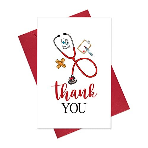 Ogeby Cute Medical Thank You Card Gifts for Doctor Nurse, National Doctors Day Thank You Card Gifts, Nurse Appreciation Cards Gifts for Women - Image 1