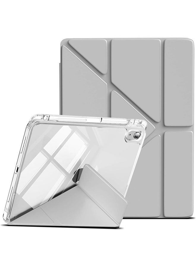 Y-Shaped Folding Stand Case for  iPad 10th Generation 10.9 inch 2022/iPad 11th Generation (A16) 11 inch 2025 Generation Cover, Magnetic Suction, Hidden Pen Storage, Supports Portrait and Landscape-Grey - Image 1