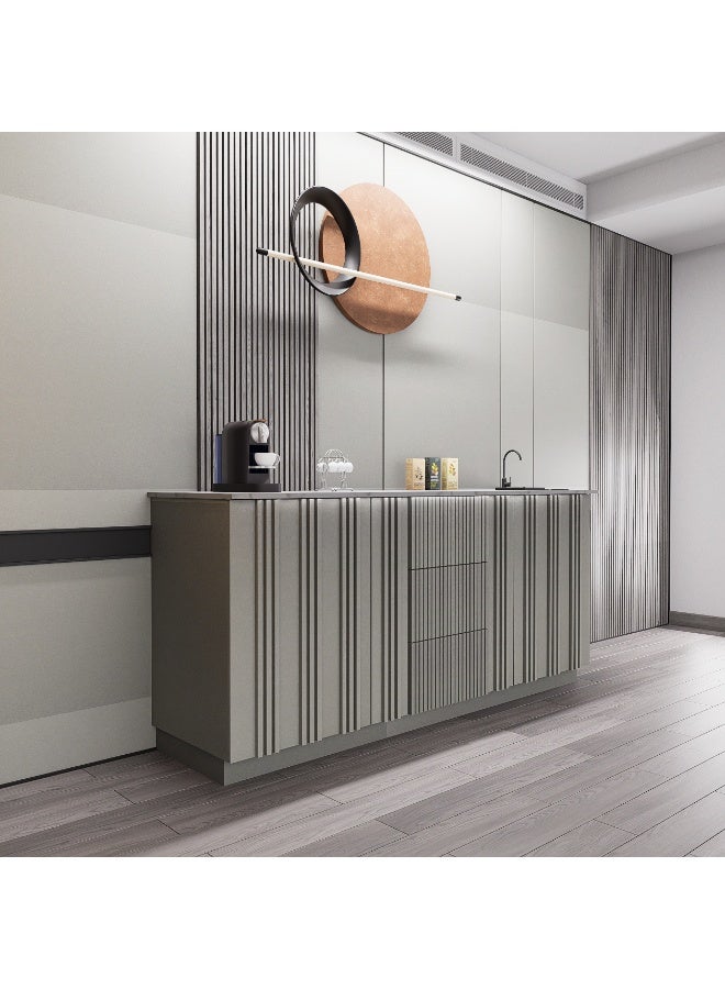 كوفي وورلد بكج ركن القهوة شامل الاضاءة المخفية والرينزر والسلة والحنفية - Image 2